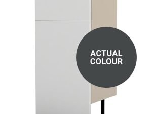 Duarti By Calypso Cascade 400mm Floor Reaching Full Depth Toilet Unit - Midnight Grey