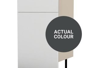 Duarti By Calypso Cascade 500mm Floor Reaching Full Depth Toilet Unit - Midnight Grey
