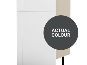Duarti By Calypso Highwood 500mm Floor Reaching Full Depth Toilet Unit - Midnight Grey