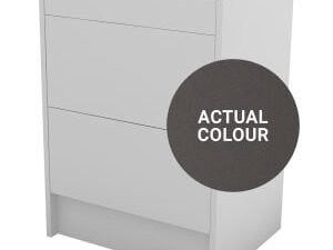 Duarti By Calypso Cascade 600mm Full Depth 2 Drawer Floor Standing Vanity Unit - Galaxy Grey
