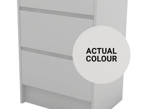 Duarti By Calypso Beaufort 600mm Full Depth 2 Drawer Floor Standing Vanity Unit - Grey Varnish