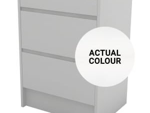 Duarti By Calypso Beaufort 600mm Full Depth 2 Drawer Floor Standing Vanity Unit - White Varnish