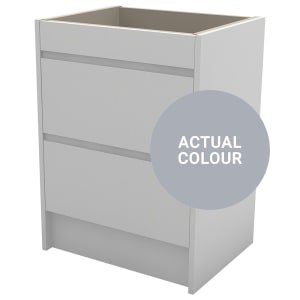 Duarti By Calypso Beaufort 600mm Full Depth 2 Drawer Floor Standing Vanity Unit – Shadow Grey