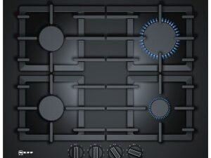 NEFF N70 T26CS49S0 4 Burner Black Gas Hob - 60cm