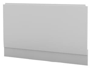 Duarti By Calypso 800mm Bath End Panel with Plinth - White Varnish