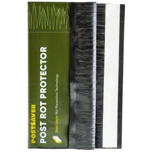 Postsaver Fence Post Rot Protection Sleeves for 75-100mm Square Fence Posts – Pack of 5