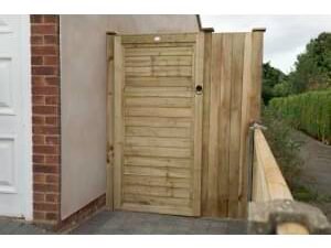 Forest Garden Pressure Treated Square Lap Gate - 910 x 1820mm