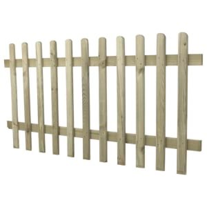 Forest Garden Pressure Treated Ultima Pale Picket Fence Panel – 1800 x 900mm – Pack of 3