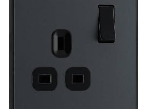 BG Evolve Matt Grey Single Socket