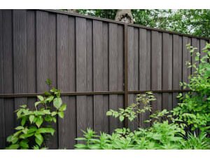Durapost Sepia Brown Vento Vertical Composite Fence Panel - 6 x 6ft - Pack of 4