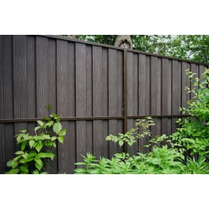 Durapost Sepia Brown Vento Vertical Composite Fence Panel – 6 x 6ft – Pack of 5