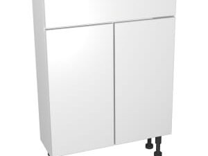 Wickes Vienna Modern Compact Vanity Unit, in White, Size: 600x735mm