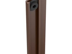 DuraPost U Channel Sepia Brown Cover Strip - 2100mm