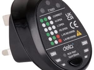 Deta Electric BS Socket Tester With Led Indicator, in Black