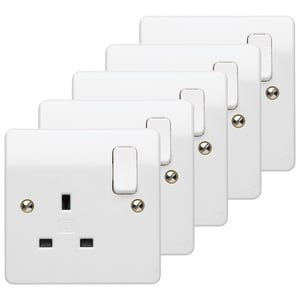 MK 13A Switched Single Socket – Pack of 5