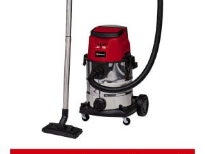 Einhell Power X-Change TE-VC 36/25 Li S-Solo, 36V 25L Cordless Stainless Steel Wet & Dry Vac - Bare