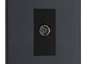 BG Evolve Matt Grey Single Socket for TV or FM Co-Axial Aerial Connection