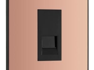 BG Evolve Polished Copper Single Secondary Telephone Socket