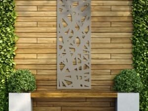 Aztec Stone Grey Decorative Garden Screen - 1800 x 600mm