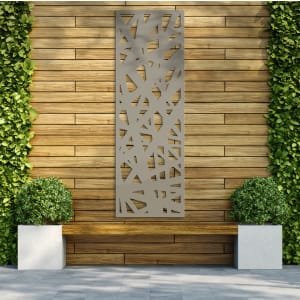 Aztec Stone Grey Decorative Garden Screen – 1800 x 600mm