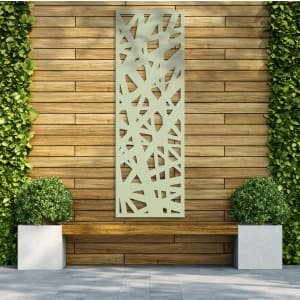 Aztec Soft Sage Decorative Garden Screen – 1800 x 600mm