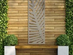 Fern Stone Grey  Decorative Garden Screen - 1800 x 600mm