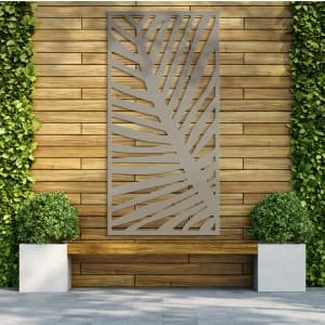 Fern Stone Grey Decorative Garden Screen – 1800 x 900mm