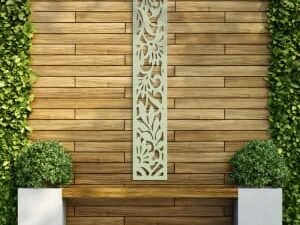 Honeysuckle Soft Sage Decorative Garden Screen - 1800 x 300mm