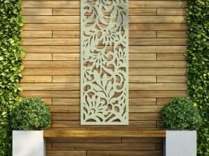 Honeysuckle Soft Sage Decorative Garden Screen - 1800 x 600mm