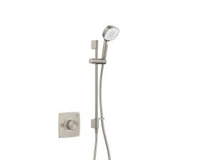Mira Evoco Dual Outlet Thermostatic Mixer Shower with HydroGlo Technology - Brushed Nickel
