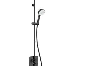 Mira Opero Dual Outlet Mixer Shower with HydroGlo Technology - Black