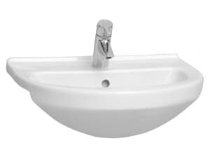 Chennai 1 Tap Hole Semi Recessed Basin - 550mm