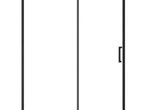 Nexa By Merlyn 8mm Frameless Black Sliding Door Only - 1700mm