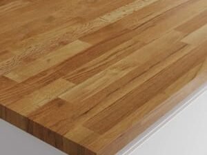 Wickes Solid Wood Worktop - Rustic Oak 600 x 27mm x 3m