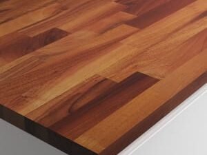 Wickes Solid Wood Breakfast Bar - European Walnut 900 x 27mm x 2m