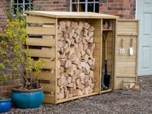 Forest Garden Log Tool Store - 6ft 5in x 4ft 12in