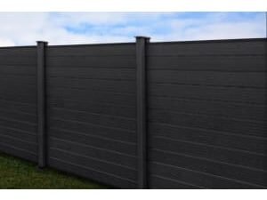 WBM Wood Plastic Anthracite Composite Fence Slat - 1800 x 150mm - Pack of 2