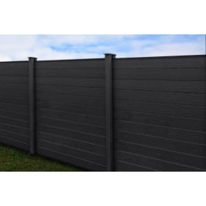 WBM Wood Plastic Anthracite Composite Fence Slat – 1800 x 150mm – Pack of 2