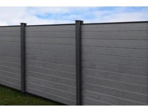 WBM Wood Plastic Stone Grey Composite Fence Slat - 1800 x 150mm - Pack of 2