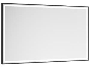 Abacus Melford Black LED Mirror with Demister - 1200 x 600mm