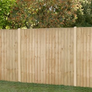 Forest Garden Pressure Treated Closeboard Fence Panel – 1830 x 1540mm – 6 x 5ft – Pack of 4