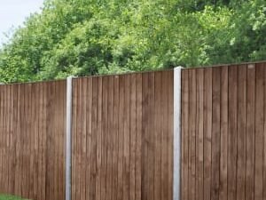 Forest Garden Brown Pressure Treated Closeboard Fence Panel - 1830 x 1680mm - 6 x 5'6ft - Pack of 4