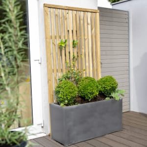Forest Garden Pressure Treated Vertical Slatted Screen – 1800 x 900mm – 6ft x 3ft – Pack of 3