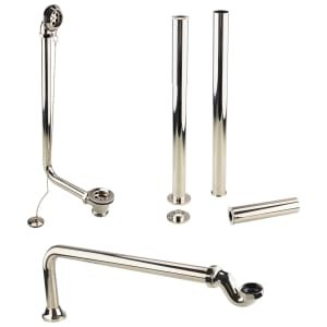 Nuie Roll Top Bath Exposed Waste Trap