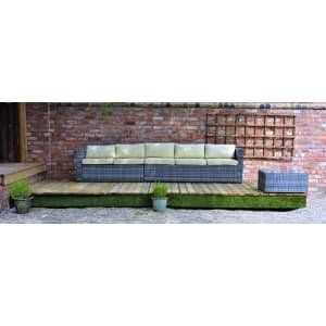 Swift Deck Self-Assembly Garden Decking Kit With Adjustable Foundations – 2.4 x 9.3m