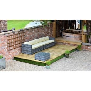 Swift Deck Self-Assembly Garden Decking Kit With Adjustable Foundations – 4.75 x 7.0m