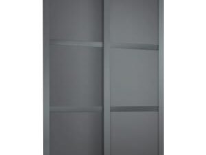 Spacepro Shaker 2 Wardrobe Door Kit Graphite Framed - 2x 3 Panel Shaker - 1753mm (W)