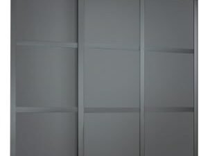 Spacepro Shaker 3 Wardrobe Door Kit Graphite Framed - 3x 3 Panel Shaker - 1680mm (W)