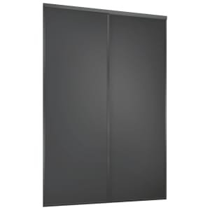 Spacepro Heritage 2 Wardrobe Door Kit Graphite Framed – 2×1 Panel Shaker -1489mm (W)