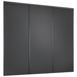 Spacepro Heritage 3 Wardrobe Door Kit Graphite Framed – 3x 1 Panel Shaker –  2216mm (W)